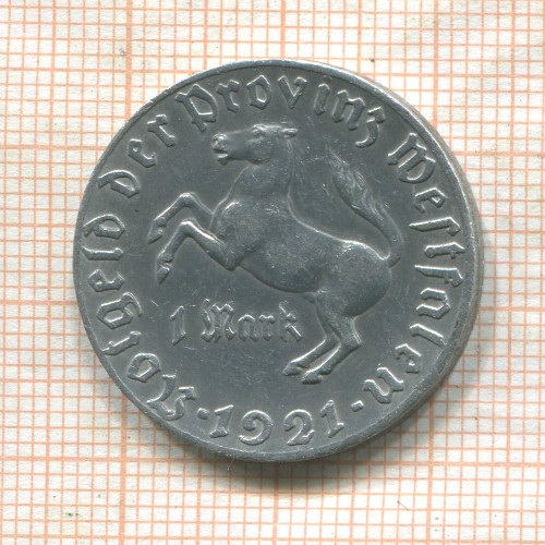 1 марка. Вестфалия 1921г