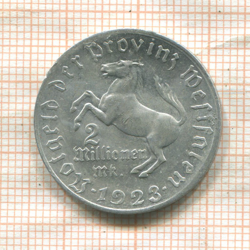 2000000 марок. Вестфалия 1923г