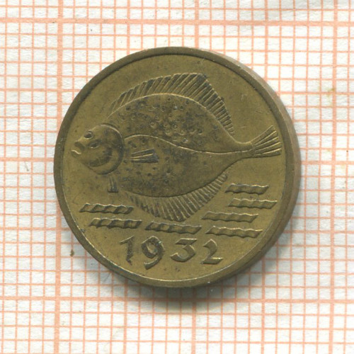 5 пфеннигов. Данциг 1932г