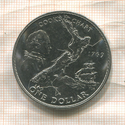 1 доллар. Новая Зеландия 1969г