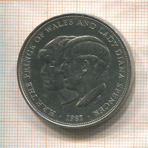 25 пенсов. Великобритания 1981г