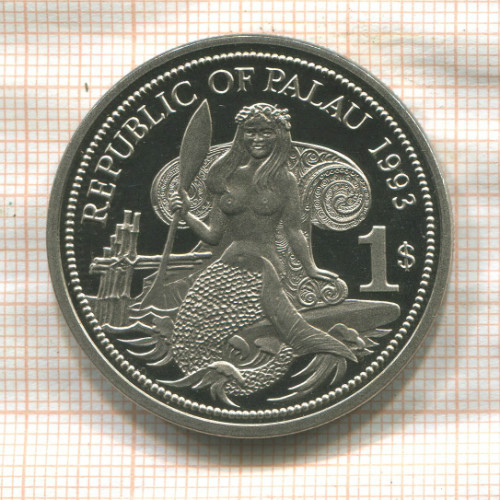1 доллар. Палау 1993г