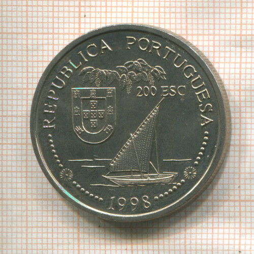 200 эскудо. Пртугалия 1998г