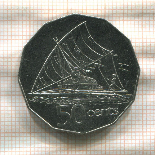 50 центов. Фиджи 1997г