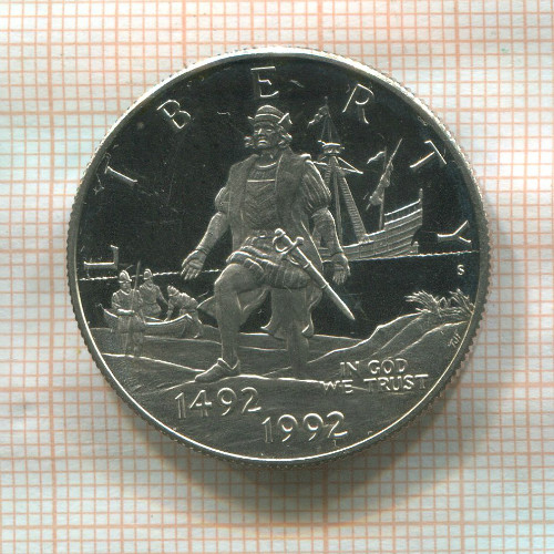 1/2 доллара. США 1992г
