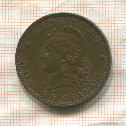 2 сентаво. Аргентина 1893г