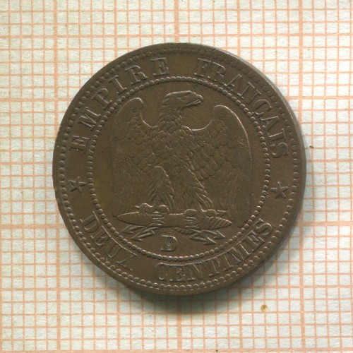 2 сантима. Франция 1855г