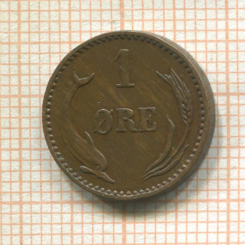 1 эре. Дания 1894г