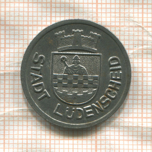 Нотгельд. 50 пфеннигов. Германия. Люденшайд