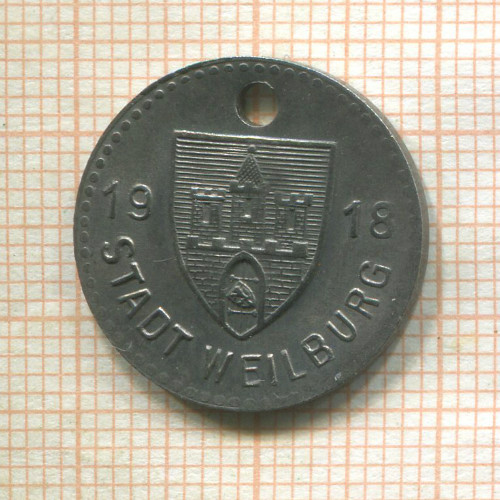 Нотгельд. 5 пфеннигов. Германия. Вайльбург