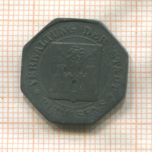 Нотгельд. 10 пфеннигов. Германия. Пирмазенс