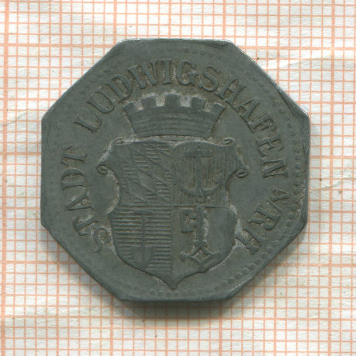 Нотгельд. 50 пфеннигов. Германия. Людвигсхафен