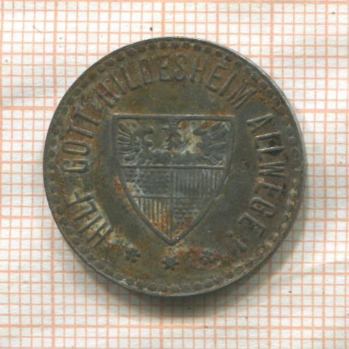 Нотгельд. 25 пфеннигов. Германия. Хильдесхайм