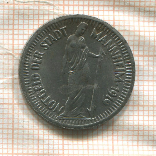 Нотгельд. 25 пфеннигов. Германия. Мангейм