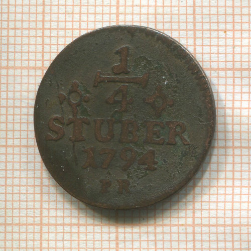 1/4 штубера. Юлих-Берг 1794г