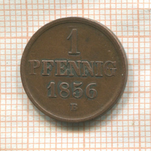 1 пфенниг. Брауншвейг 1856г