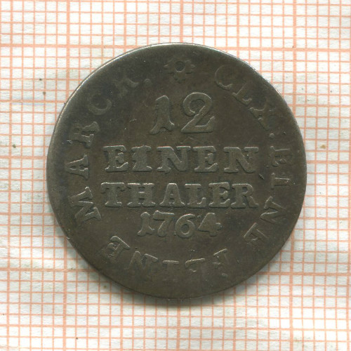 1/12 талера. Саксония 1764г