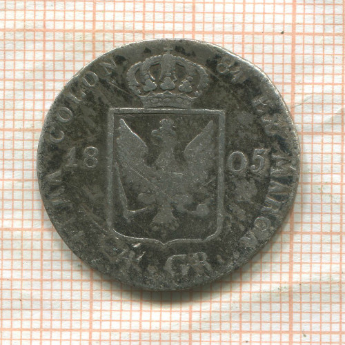 4 гроша. Пруссия 1805г