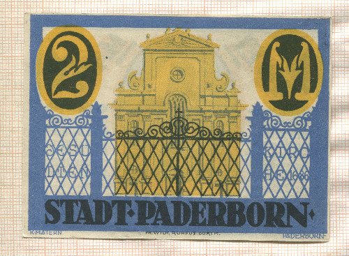 2 марки. Германия 1921г