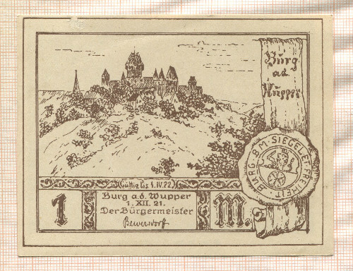 1 марка. Германия 1921г