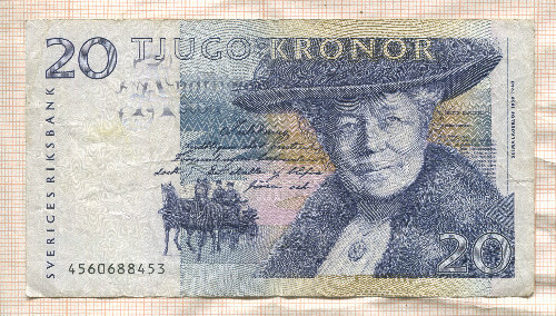 20 крон. Швеция