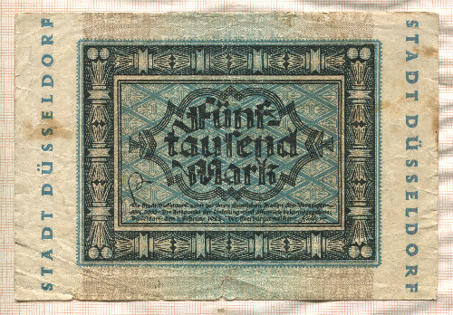5000 марок. Германия 1923г