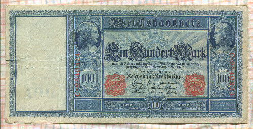 100 марок. Германия 1910г