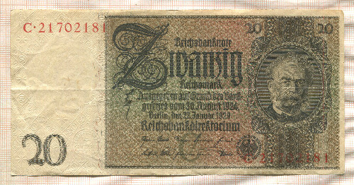 20 марок. Германия 1929г