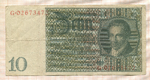 10 марок. Германия 1929г
