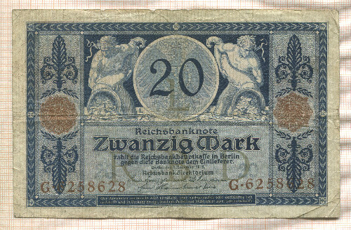 20 марок. Германия 1915г