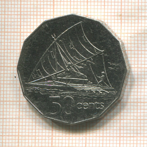 50 центов. Фиджи 1999г