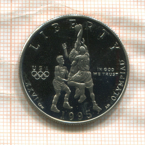 1/2 доллара. США 1995г