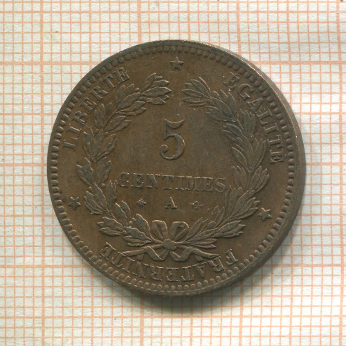 5 сантимов. Франция 1871г