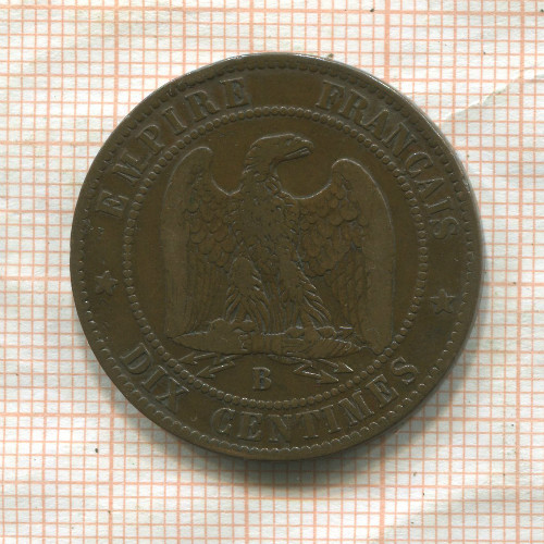 10 сантимов. Франция 1855г