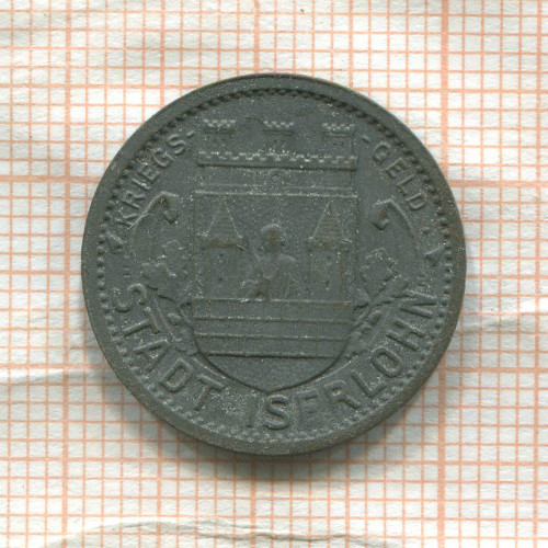 Нотгельд. 10 пфеннигов. Германия. Изерлон