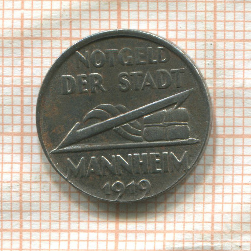 Нотгельд. 5 пфеннигов. Германия. Мангейм