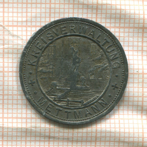 Нотгельд. 50 пфеннигов. Германия. Меттман
