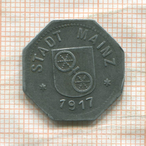 Нотгельд. 10 пфеннигов. Германия. Майнц