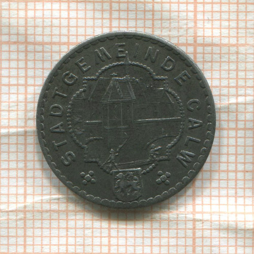Нотгельд. 10 пфеннигов. Германия. Кальв
