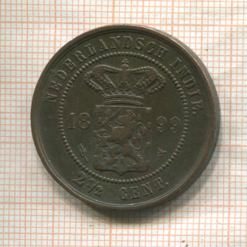 2 1/2 цента. Нидерландская Индия 1899г