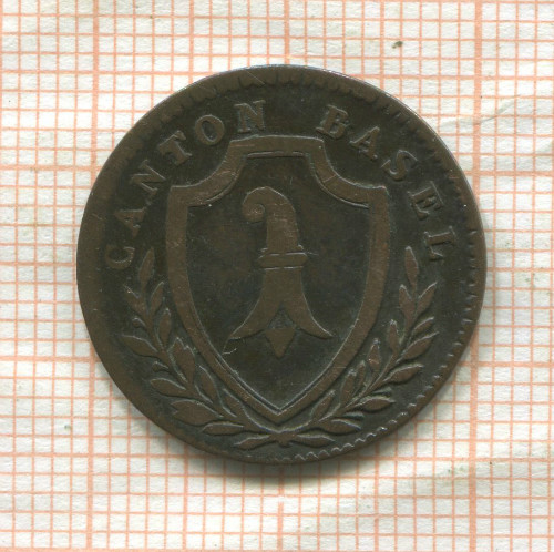 1/2 батцена. Швейцария Базель 1809г