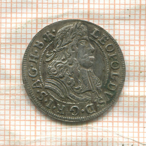 3 крейцера. Австрия (следы припоя) 1688г