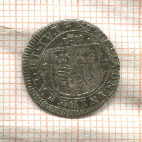 1 крейцер. Вюртемберг (деформация) 1692г