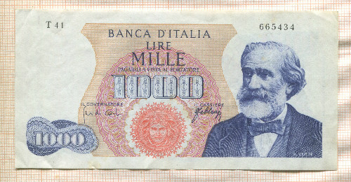 1000 лир. Италия 1962г