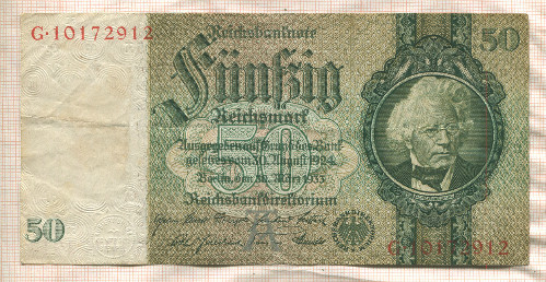 50 марок. Германия 1933г
