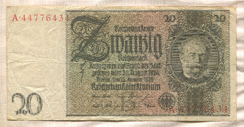 20 марок. Германия 1929г