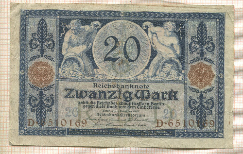 20 марок. Германия 1915г