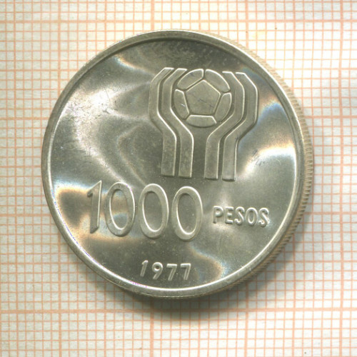 1000 песо. Аргентина 1977г