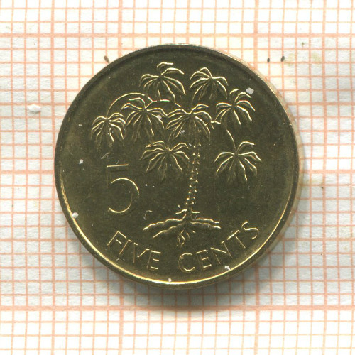 5 центов. Сейшелы. F.A.O. 1982г