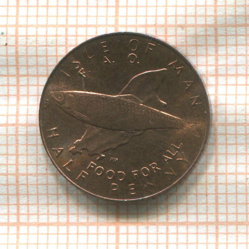 1/2 пенни. Остров Мэн. F.A.O. 1981г